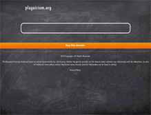 Tablet Screenshot of plagairism.org